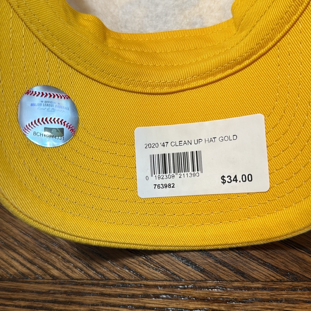 47 Clean Up San Diego Padres Hat Yellow Brown Relaxed Fit Embroidered - Picture 6 of 8